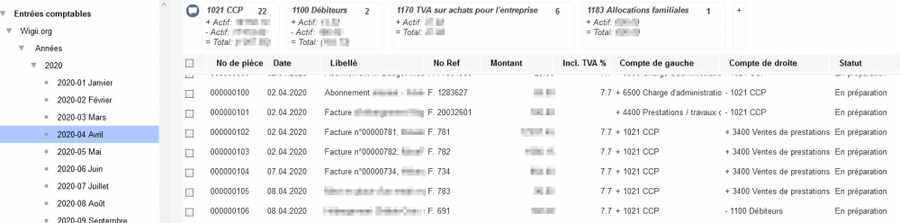 Exemple Plan comptable